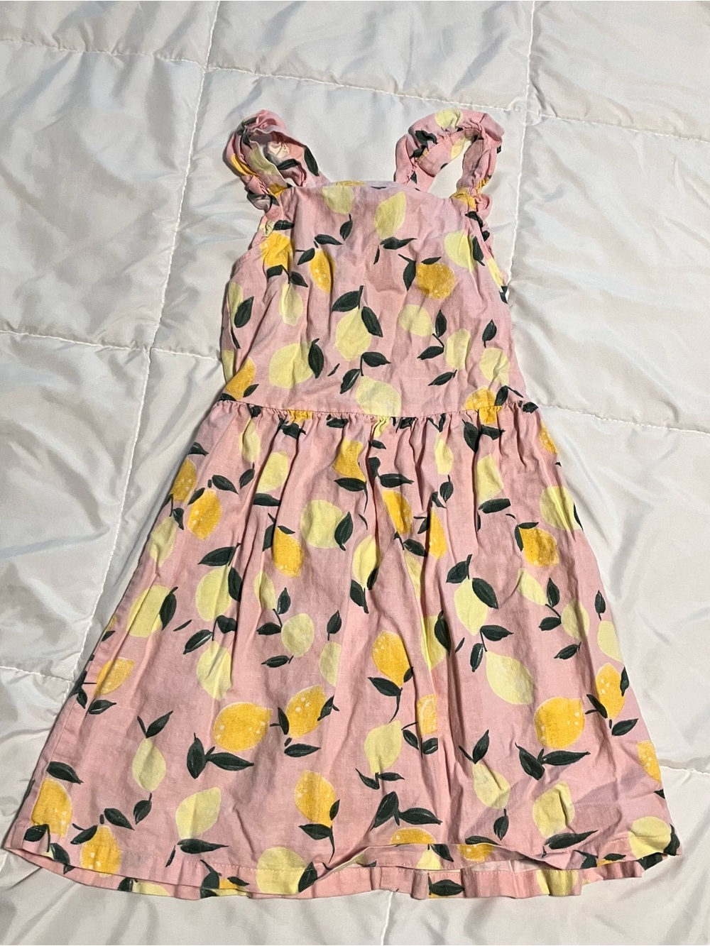 Carter's Kids Girls Pink Lemon Print Sundress Size 10/10A